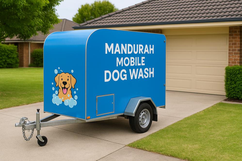 Clean driveway after mobile dog wash in Mandurah